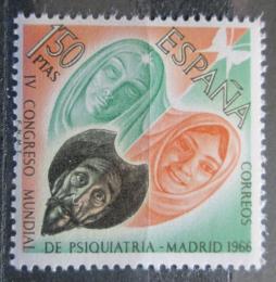Poštová známka Španielsko 1966 Svìtový kongres psychiatrie Mi# 1635