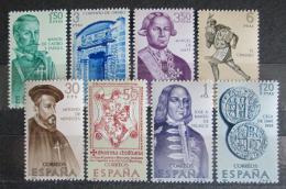 Poštové známky Španielsko 1966 Osobnosti dìjin Ameriky Mi# 1645-52