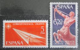 Poštové známky Španielsko 1966 Centaur a papírová šipka Mi# 1660-61