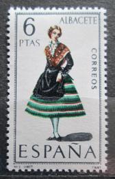 Poštová známka Španielsko 1967 ¼udový kroj Albacete Mi# 1663