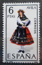 Poštová známka Španielsko 1967 ¼udový kroj Avila Mi# 1689