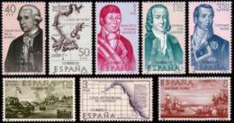 Poštové známky Španielsko 1967 Budovatelé Ameriky Mi# 1711-18