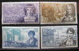 Poštové známky Španielsko 1968 Slavné ženy Mi# 1750-53