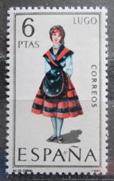 Poštová známka Španielsko 1969 ¼udový kroj Lugo Mi# 1815