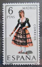 Poštová známka Španielsko 1969 ¼udový kroj Madrid Mi# 1821