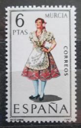 Poštová známka Španielsko 1969 ¼udový kroj Murcia Mi# 1830