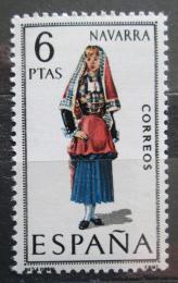 Poštová známka Španielsko 1969 ¼udový kroj Navarra Mi# 1831