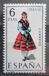 Poštová známka Španielsko 1969 ¼udový kroj Orense Mi# 1839