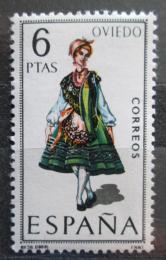 Poštová známka Španielsko 1969 ¼udový kroj Oviedo Mi# 1843