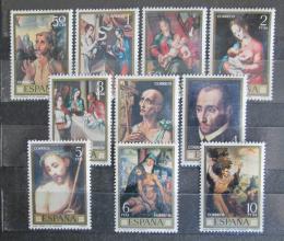 Poštové známky Španielsko 1970 Umenie, Luis de Morales Mi# 1849-58