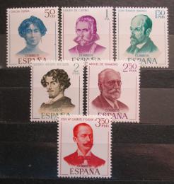Poštové známky Španielsko 1970 Spisovatelé Mi# 1882-87