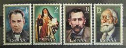 Poštové známky Španielsko 1971 Osobnosti Mi# 1921-24