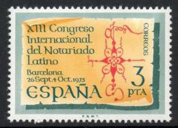 Poštová známka Španielsko 1975 Mezinárodní kongres notáøù Mi# 2176