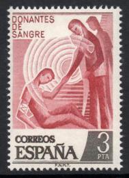 Poštová známka Španielsko 1976 Dárcovství krve Mi# 2248