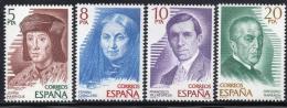 Poštové známky Španielsko 1979 Spisovatelé Mi# 2404-07