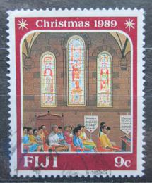 Poštová známka Fidži 1989 Vianoce Mi# 610