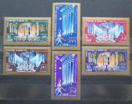 Poštové známky Libanon 1966 Mezinárodní festival Mi# 940-45