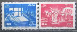 Poštové známky Libanon 1961 Den práce Mi# 718-19