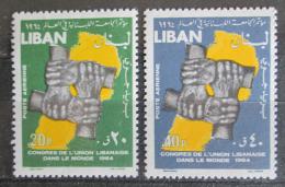 Poštové známky Libanon 1964 Kongres Libanoncù ze zahranièí Mi# 876-77