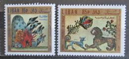 Poštové známky Libanon 1971 Umenie, den dìtí Mi# 1110-11