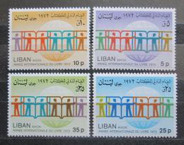 Poštové známky Libanon 1974 Medzinárodný rok knihy Mi# 1228-31