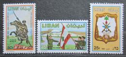 Poštové známky Libanon 1980 Den armády Mi# 1293-95