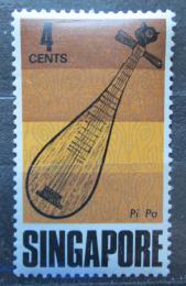 Poštová známka Singapur 1969 Èínská loutna Mi# 108