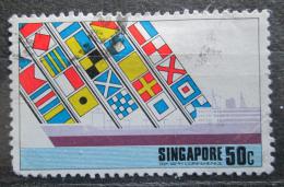 Potov znmka Singapur 1975 Lo a signln vlajky Mi# 230 - zvi obrzok