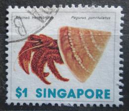 Poštová známka Singapur 1977 Pagurus punctulatus Mi# 275