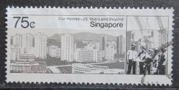Potov znmka Singapur 1985 Nov architektura, 25. vroie Mi# 482 - zvi obrzok