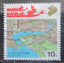 Poštová známka Singapur 1987 Život u vody Mi# 536