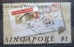 Poštová známka Singapur 1990 První známky, 150. výroèie Mi# 596