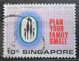 Potov znmka Singapur 1974 Plnovn rodiny Mi# 218 - zvi obrzok