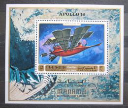 Poštová známka Manáma 1972 Apollo 16 Mi# Block 153 A Kat 8.50€