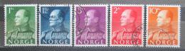 Poštové známky Nórsko 1959 Krá¾ Olav V. Mi# 428-32 x