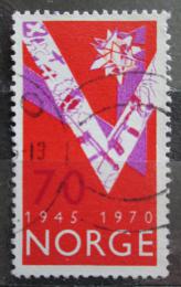 Poštová známka Nórsko 1970 Oslobodenie, 25. výroèie Mi# 606
