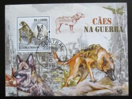 Poštová známka Svätý Tomáš 2009 Vojenští psi Mi# Block 736 Kat 11€ - zväèši� obrázok