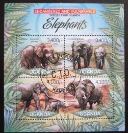 Poštové známky Uganda 2012 Slony Mi# 2969-72 Kat 13€