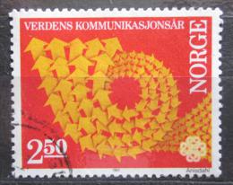 Poštová známka Nórsko 1983 Svìtový rok komunikace Mi# 887