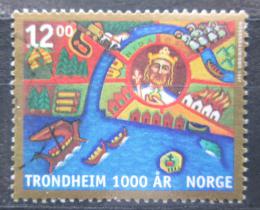 Poštová známka Nórsko 1997 Tronheim milénium Mi# 1258