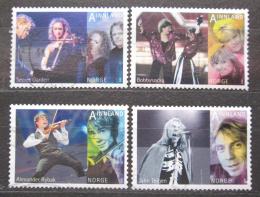 Poštové známky Nórsko 2010 Populární hudba Mi# 1720-23 Kat 8€