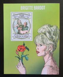 Poštová známka Burundi 2013 Brigitte Bardot Mi# Block 326 Kat 9€