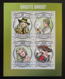 Poštové známky Burundi 2013 Brigitte Bardot Mi# 3008-11 Kat 8.90€ - zväèši� obrázok