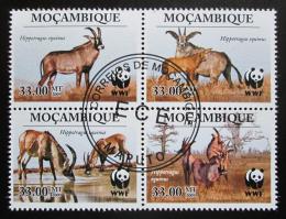 Poštové známky Mozambik 2010 Antilopa koòská, WWF Mi# 3658-61