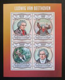 Poštové známky Burundi 2013 Ludwig van Beethoven Mi# 3018-21 Kat 9.90€ - zväèši� obrázok