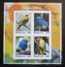 Poštové známky Dillí, India 2017 Indiètí ptáci neperf. Mi# N/N