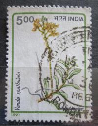 Poštová známka India 1991 Orchidej Mi# 1324