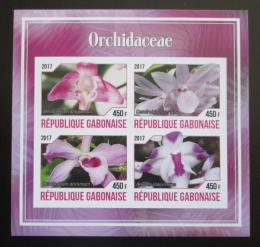 Poštové známky Gabon 2017 Orchideje neperf. Mi# N/N
