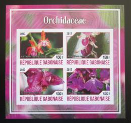 Poštovní známky Gabon 2017 Orchideje neperf. Mi# N/N