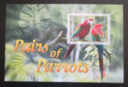 Poštové známky Eritrea 2017 Papagáje neperf. Mi# N/N